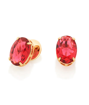 GOLD EARRING WITH CRYSTAL