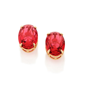 GOLD EARRING WITH CRYSTAL