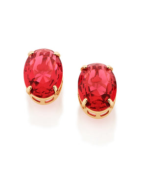 GOLD EARRING WITH CRYSTAL