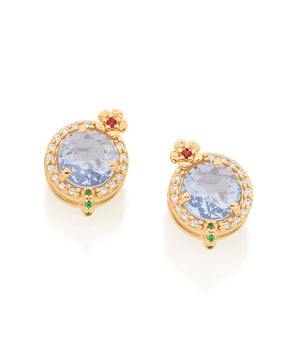 GOLD CURAÇAO DRINK EARRING