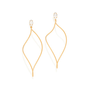 GOLD MAXI CURVED HOOPS