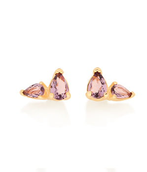 GOLD BRIGHT LIGHT EARRING IN PURPLE