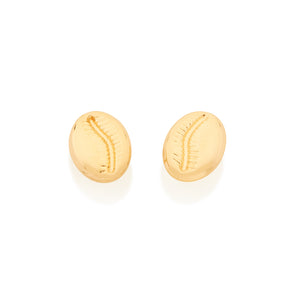 GOLD SEASHELL EARRING