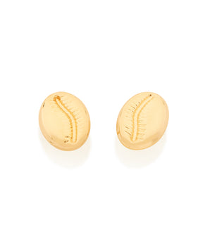 GOLD SEASHELL EARRING