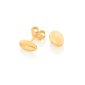 GOLD SEASHELL EARRING