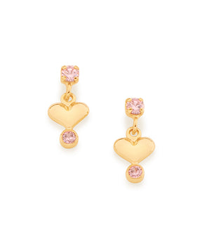 GOLD EARRING WITH ZIRCONIA