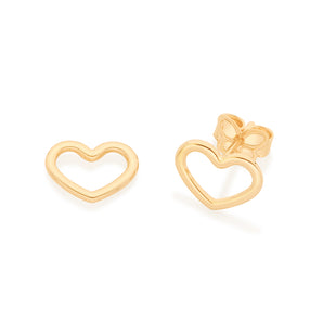 GOLD SMALL HEART EARRING
