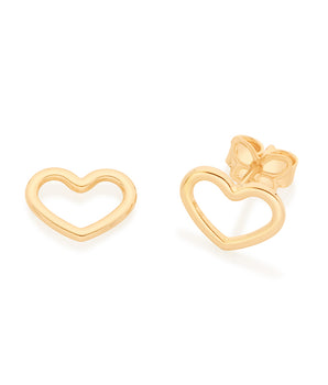 GOLD SMALL HEART EARRING