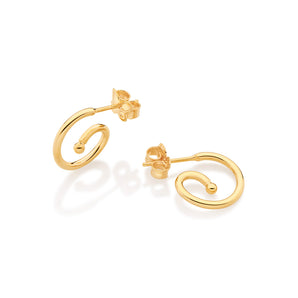 GOLD SPIRAL EARRING