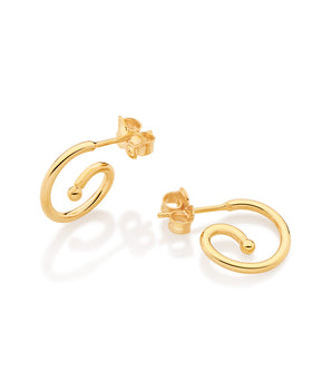 GOLD SPIRAL EARRING