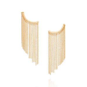 GOLD FRINGE EAR CUFF