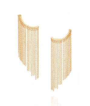 GOLD FRINGE EAR CUFF
