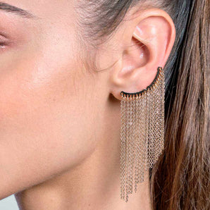 GOLD FRINGE EAR CUFF