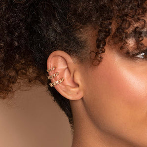 GOLD LINK EAR CUFF