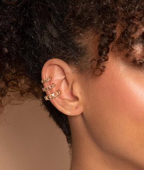 GOLD LINK EAR CUFF