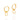 GOLD HEART HUGGIE EARRINGS