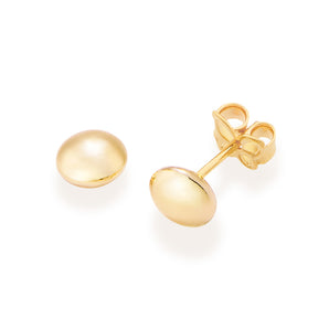 GOLD CIRCLE STUD EARRINGS