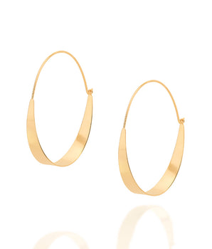 GOLD MODERN HOOP EARRINGS