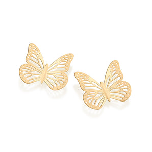 GOLD LARGE BUTTERFLY MAXI EARRINGS