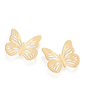 GOLD LARGE BUTTERFLY MAXI EARRINGS