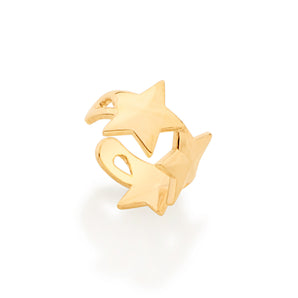 GOLD STAR BAND EAR CUFF