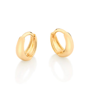 GOLD THICK HUGGIE EARRINGS