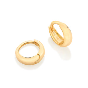 GOLD THICK HUGGIE EARRINGS