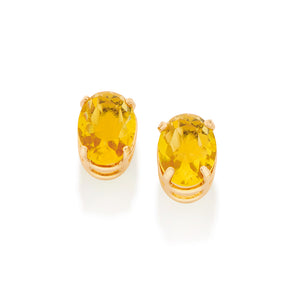 GOLD YELLOW STUD EARRING