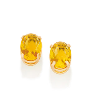 GOLD YELLOW STUD EARRING