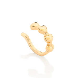 GOLD TINY HEARTS EAR CUFF