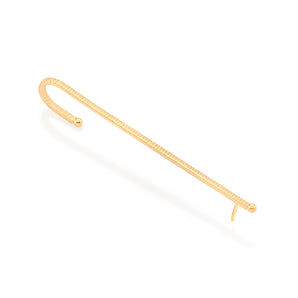 GOLD TEXTURED CLIMBER EARRING