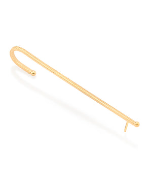 GOLD TEXTURED CLIMBER EARRING