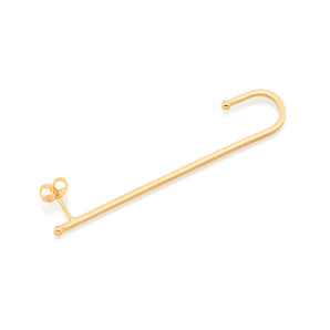 GOLD TEXTURED CLIMBER EARRING