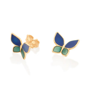KID’S GOLD BUTTERFLY STUD EARRINGS