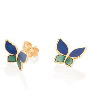 KID’S GOLD BUTTERFLY STUD EARRINGS