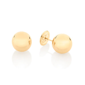 GOLD SPHERE STUD EARRINGS