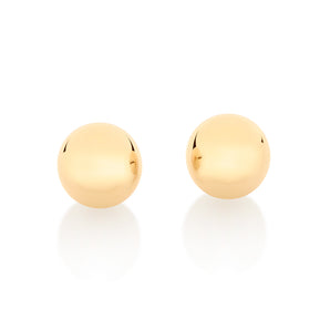 GOLD SPHERE STUD EARRINGS