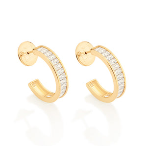 GOLD BETTER TOGETHER SMALL HOOP EARRINGS