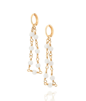 GOLD MULTIWAY CRYSTAL EARRINGS