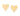 GOLD OPAQUE HEART MAXI STUD EARRINGS