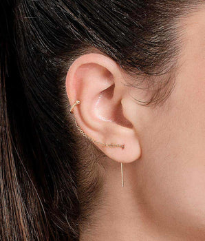 GOLD CHAIN EAR CUFF