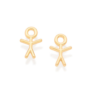 GOLD MY BOY STUD EARRINGS