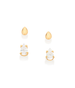 GOLD DEW DROPS STUD EARRINGS KIT