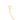 GOLD PEARLED CHAIN EAR CLIMBER