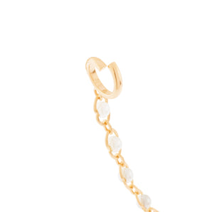 GOLD PEARLED CHAIN EAR CLIMBER