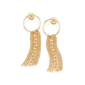 GOLD CHAIN MADNESS EARRINGS