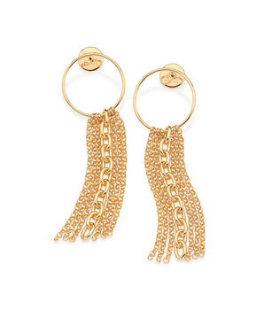 GOLD CHAIN MADNESS EARRINGS