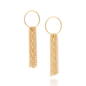 GOLD CHAIN MADNESS EARRINGS
