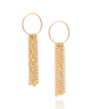 GOLD CHAIN MADNESS EARRINGS