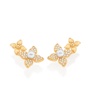 GOLD FLOWER GARDEN EARRINGS